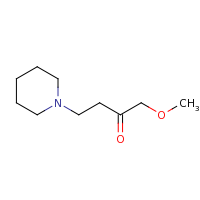 2d structure of 1-methoxy-4-(piperidin-1-yl)butan-2-one