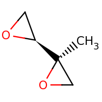 2d structure of (2R)-2-methyl-2-[(2S)-oxiran-2-yl]oxirane