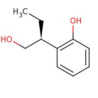 2d structure of 2-[(2S)-1-hydroxybutan-2-yl]phenol