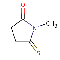 2d structure of 1-methyl-5-sulfanylidenepyrrolidin-2-one