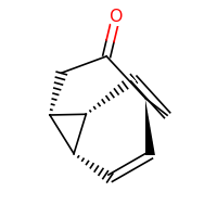2d structure of (1R,2R,5S,8S)-tricyclo[3.3.2.0^{2,8}]deca-6,9-dien-4-one