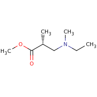 2d structure of methyl (2R)-3-[ethyl(methyl)amino]-2-methylpropanoate