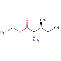 2d structure of ethyl (2S,3S)-2-amino-3-methylpentanoate