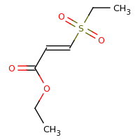 2d structure of ethyl (2E)-3-(ethanesulfonyl)prop-2-enoate