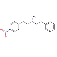 2d structure of methyl[2-(4-nitrophenyl)ethyl](2-phenylethyl)amine