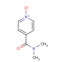 2d structure of 4-(dimethylcarbamoyl)pyridin-1-ium-1-olate