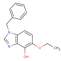 2d structure of 1-benzyl-5-ethoxy-1H-1,3-benzodiazol-4-ol
