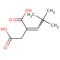 2d structure of 2-(2,2-dimethylpropylidene)butanedioic acid