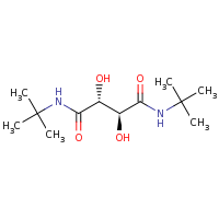 2d structure of (2R,3S)-N,N'-di-tert-butyl-2,3-dihydroxybutanediamide
