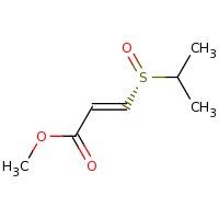 2d structure of methyl (2E)-3-[(R)-propane-2-sulfinyl]prop-2-enoate