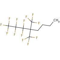2d structure of 1,1,1,2,2,3,3-heptafluoro-4,4-bis(trifluoromethyl)octane