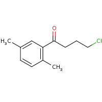 2d structure of 4-chloro-1-(2,5-dimethylphenyl)butan-1-one