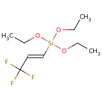 2d structure of triethoxy[(1E)-3,3,3-trifluoroprop-1-en-1-yl]silane