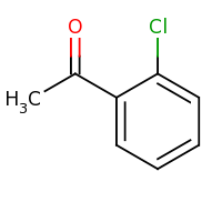 2d structure of 1-(2-chlorophenyl)ethan-1-one