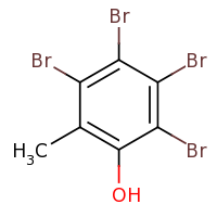 2d structure of 2,3,4,5-tetrabromo-6-methylphenol