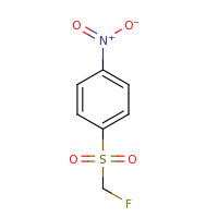 2d structure of 1-(fluoromethane)sulfonyl-4-nitrobenzene