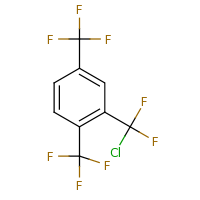 2d structure of 2-(chlorodifluoromethyl)-1,4-bis(trifluoromethyl)benzene