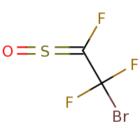 2d structure of 1-bromo-1,1,2-trifluoro-2-sulfinylideneethane
