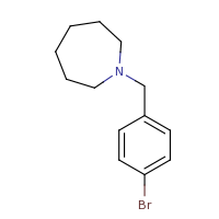 2d structure of 1-[(4-bromophenyl)methyl]azepane