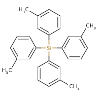 2d structure of tetrakis(3-methylphenyl)silane