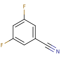 2d structure of 3,5-difluorobenzonitrile