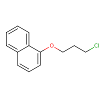 2d structure of 1-(3-chloropropoxy)naphthalene