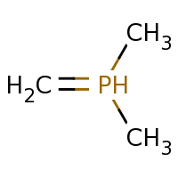 2d structure of dimethyl(methylidene)-$l^{5}-phosphane
