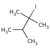 2d structure of 2-iodo-2,3-dimethylbutane
