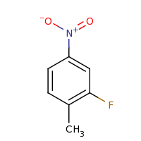 2d structure of 2-fluoro-1-methyl-4-nitrobenzene