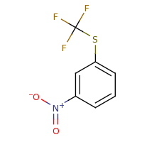2d structure of 1-nitro-3-[(trifluoromethyl)sulfanyl]benzene