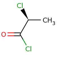 2d structure of (2S)-2-chloropropanoyl chloride