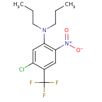 2d structure of 5-chloro-2-nitro-N,N-dipropyl-4-(trifluoromethyl)aniline