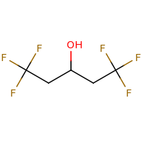 2d structure of 1,1,1,5,5,5-hexafluoropentan-3-ol