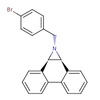 2d structure of (2R,3R,4S)-3-[(4-bromophenyl)methyl]-3-azatetracyclo[9.4.0.0^{2,4}.0^{5,10}]pentadeca-1(15),5,7,9,11,13-hexaene