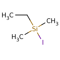 2d structure of ethyl(iodo)dimethylsilane