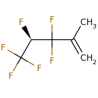 2d structure of (4S)-3,3,4,5,5,5-hexafluoro-2-methylpent-1-ene