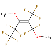 2d structure of (2Z)-2-[difluoro(methoxy)methyl]-1,1,1,4,4,5,5,5-octafluoro-3-methoxypent-2-ene