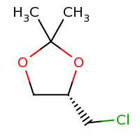 2d structure of (4S)-4-(chloromethyl)-2,2-dimethyl-1,3-dioxolane