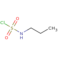2d structure of N-propylsulfamoyl chloride