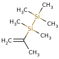 2d structure of 1,1,1,2,2-pentamethyl-2-(prop-1-en-2-yl)disilane