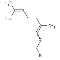 2d structure of 9-bromo-2,6-dimethylnona-2,6-diene