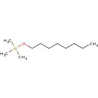 2d structure of trimethyl(octyloxy)silane