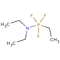 2d structure of diethyl(ethyltrifluoro-$l^{5}-phosphanyl)amine