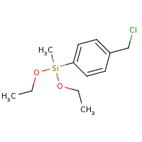 2d structure of [4-(chloromethyl)phenyl]diethoxymethylsilane