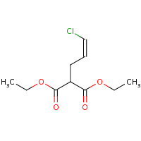 2d structure of 1,3-diethyl 2-[(2Z)-3-chloroprop-2-en-1-yl]propanedioate
