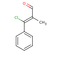 2d structure of (2Z)-3-chloro-2-methyl-3-phenylprop-2-enal