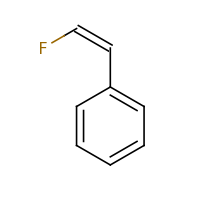 2d structure of [(Z)-2-fluoroethenyl]benzene