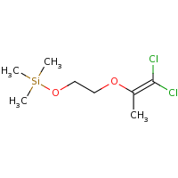 2d structure of {2-[(1,1-dichloroprop-1-en-2-yl)oxy]ethoxy}trimethylsilane