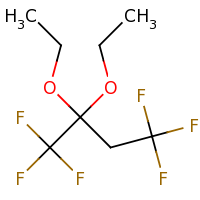 2d structure of 2,2-diethoxy-1,1,1,4,4,4-hexafluorobutane