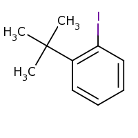 2d structure of 1-tert-butyl-2-iodobenzene